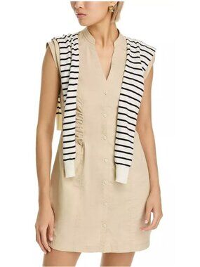 Derek Lam Lotte Safari Dress w/ faux sweater Size 8 New